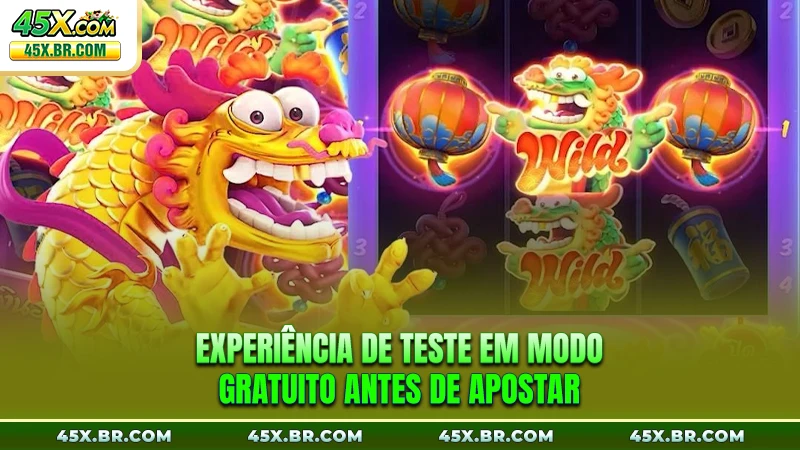 Experiência de teste em modo gratuito antes de apostar