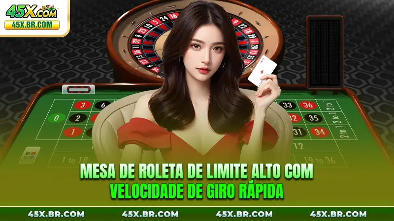 Mega Roulette Na 45X - Experiência De Roleta Intensa 4 Mesa de roleta de limite alto com velocidade de giro rápida